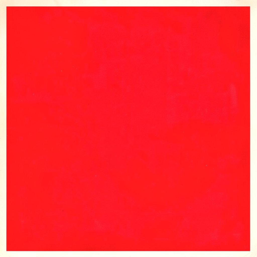 Circular matte gouache emblem in coral and teal showing a stylized lightning bolt and plug shape, flat retro mood